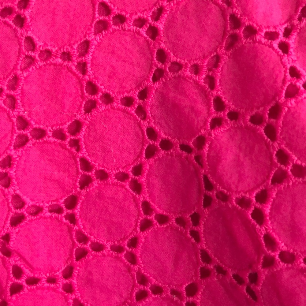 Hot pink crochet detail shorts